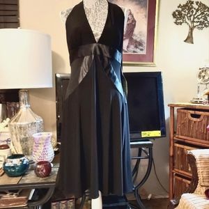NWT-Night Way- Halter Dress - Black-size 16